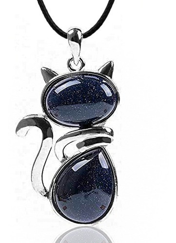 Collar Cuarzo Lluvia De Plata Gato + Estuche Dayoshop