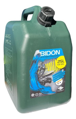 Bidon Combustible Gasolina Homologado 25 Litros- Con Pico 