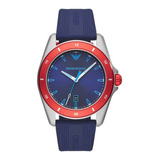 Reloj Emporio Armani Para Hombre Ar11217 De Caucho Azul.