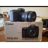 Canon 80 D Cuerpo Solo, 37 Mil Disparos, Completa.  U$s 750 