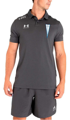 Polera Polo Universidad Catolica Under Armour Gris 2023