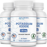 Puregen Labs I Potassium Iodide I Kosher I 130mg I 180 Tabs