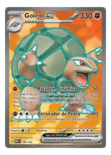 Carta Pokémon: Golem Ex (189/165) 151