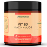 Vitalbotanics Niacina Vitamina B3 Con 60 Capsulas De 500mg Sabor Vtl_nicnab3_60