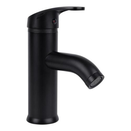 Llave Monomando Negro Corto Para Lavabo 4434.2 Dica 