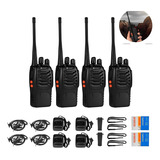 4 Radios Walkie Talkie Largo Alcance 16 Canales 400-470mhz