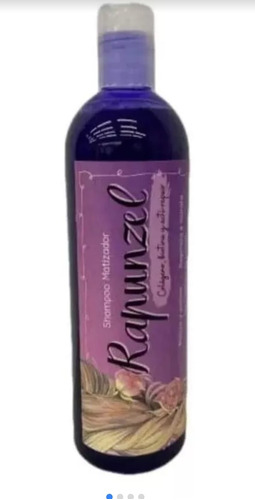 Shampoo Matizador Rapunzel Con Colágeno Y Biotina Repara