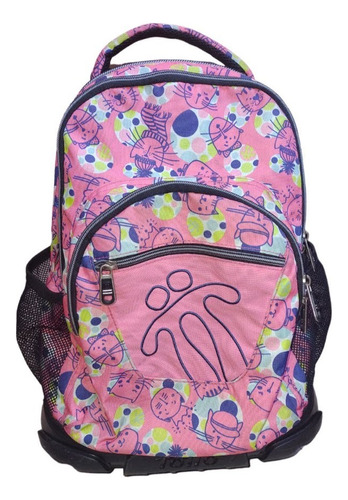 Morral Totto Escolar Estampado Ruedas Niña Usado