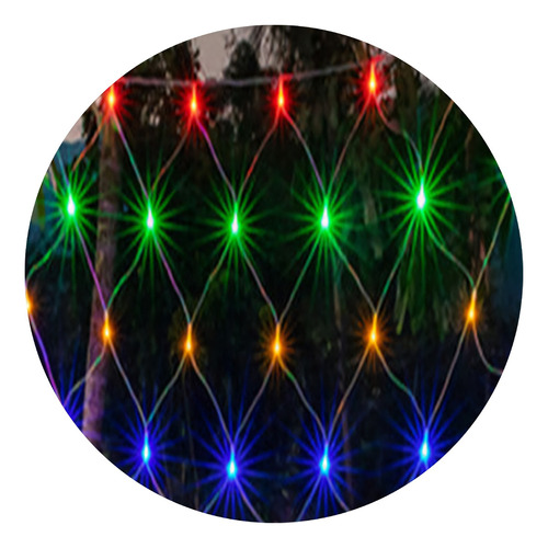 Luces Cascada Navidad Malla Cenefa De 2.5 X 0.5 M Led