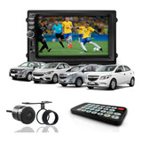 Kit Central Multimídia Mp5 2 Din Bt Espelha Chevrolet Com Tv