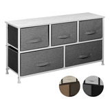 Mueble Buro Organizador Comoda Tela Metal 5 Cajoneras Color Gris