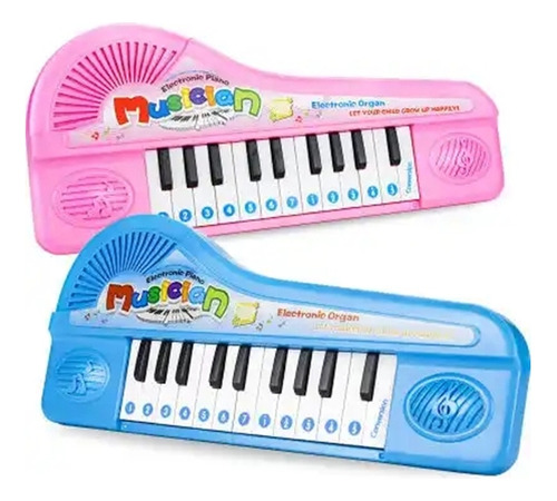 1 Piano Teclado Musical Sonidos Juguete Hp1140934 Cyc Color Azul