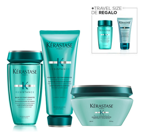 Kit Shampoo + Acond + Mascara + Regalo| Kerastase Resistance