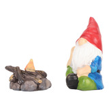 Set De Jardinería En Miniatura De Sitting Gnomes, 2 Piezas,