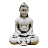 Estatua Buda Meditando 40 Cm Resina Apto Exterior Xa Jardin
