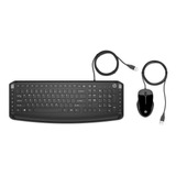 Teclado Y Mouse Con Cable Hp Pavilion 200 | Negro