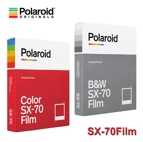 Polaroid Sx 70 B Y Con Incrustaciones De Papel De Película E