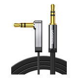 Ugreen Cable Auxiliar Plano Jack 3.5 Mm Hifi Con Codo A 90°