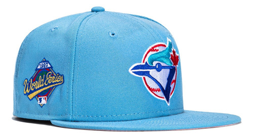 Gorra New Era Azulejos De Toronto Blue Jays Satin Pink Uv