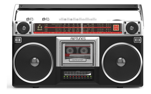  Grabadora Radio  Retro Stereo /cassette Am/fm Bluetooh Usb 