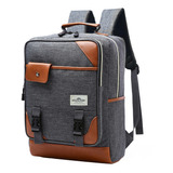 Mochila Urbana Unisex Laptop Resistencia 35lts Minimalista Color Gris Diseño De La Tela Tela