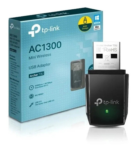 Adaptador Usb Wifi Tp-link Archer T3u Dual Band Ac 1300mbps