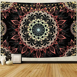 Tapestry Mandala Uspring Sol Quemado - Dormitorio, Sala, 130