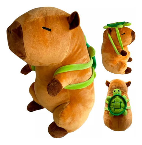 Capybara Peluche De Carpincho Suave Capibara Grande 38 Cm.