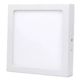 Pack 4 Foco Panel Plafón Led 18w Sobrepuesto Cuadrado 