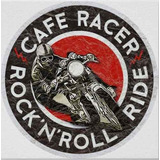 Carteles Antiguos De Chapa Gruesa 50cm Café Racer Moto -022