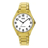 Reloj Para Hombre Q&q C04a C04a-005py Dorado