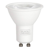 Lâmpada Led Mr16 Gu10 4,5w Black+decker 2700k Branco Quente