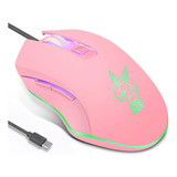 Ratón Gamer Pro Usb-c | Rosa/retroiluminación Rgb