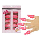 Pack 10 Pinzas Para Quita Esmalte Permanente O Uñas Gel