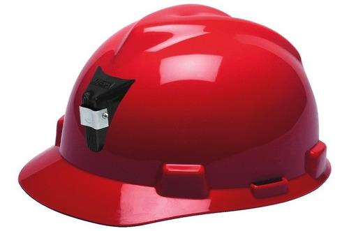 Casco Minero Rojo Msa V-gard Tipo Cachucha 