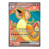 Carta Pokémon Charizard Ex Full Arte Coleção Especial 151