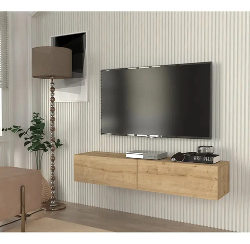 Mueble Rack Tv Flotante 2 Puertas Moderno 180cm Cat | Meses sin interés