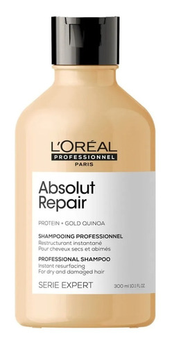 Shampoo Absolut Repair Gold Quinoa Loreal X 300ml