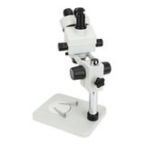 Microscopio Electrónico Estereoscópico Trinocular Ajustable