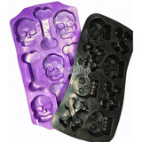 Moldes De Halloween Calavera Hielo O Chocolate Resposteria