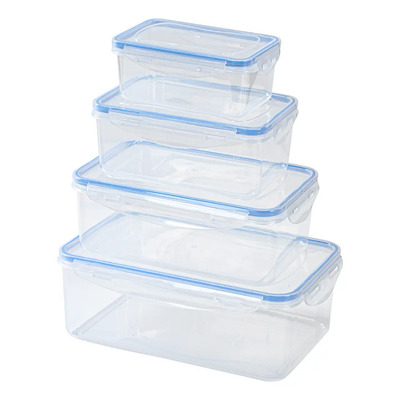 Set 4 Contenedores Recipiente Topper Alimento Comida Cocina | MercadoLibre