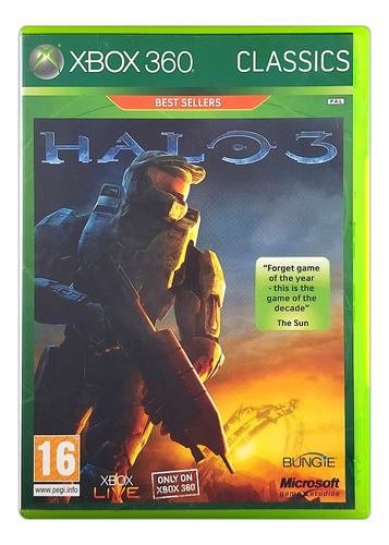 Halo 3 Original Xbox 360 Mídia Física Pal