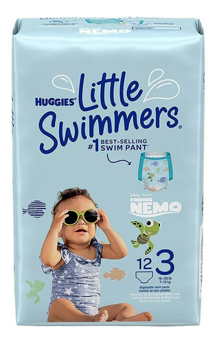 Calzoncitos Para Nadar Huggies Little Swimmers Etapa 3 Buscando A Nemo 12 Calzones
