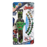 Reloj Proyector Hulk Super Heroes Avengers Marvel Disney Ed