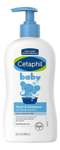 Cetaphil Baby Sabonete Body Wash & Shampoo Bebê 399 Ml