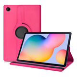 Capa Giratória Compatível C/ Galaxy Tab S6 Lite (10.4) Rosa