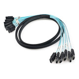 6 Cables Sata 6 Gbps Hdd 7 Pines Trenzado Nylon