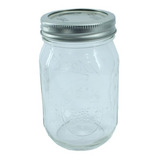 Caja De 4 Frascos Ball Mason Jar De 0.464 Lts (16 Onzas)