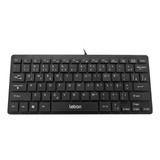 Teclado Office Wire Usb Preto Compacto Tipo Notebook Letron