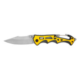 Cuchillo Navaja Plegable Cat 980524 Punta Curva